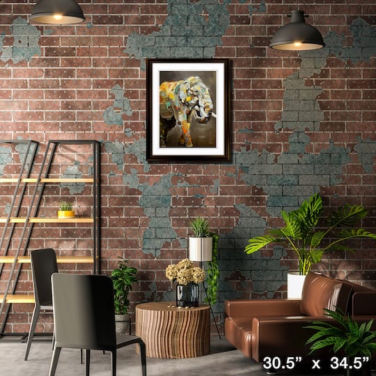 Asian Elephant Framed Print 20" x 26" by Britt Freda 30.5" x 34.5"